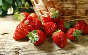 Beautiful Strawberry Red Fruit Wallpaper Full High