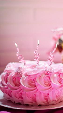 Wallpaper BirtHDay Cake Receipt Pink 5k Food