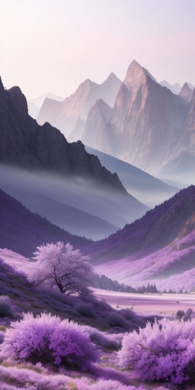 All In Shades Of Lilac iPhone Wallpaper