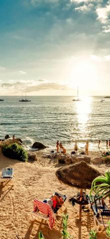 Spain Beach Ibiza Island Sea Sunshine People iPhone