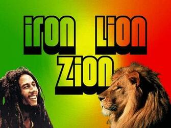 Bob Marley Iron Zion Lion Wallpaper
