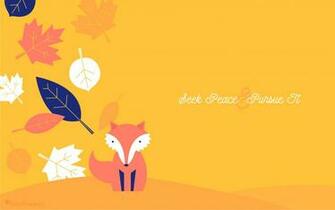 Fall Leaf And Fox October Calendar Wallpaper Sarah Hearts