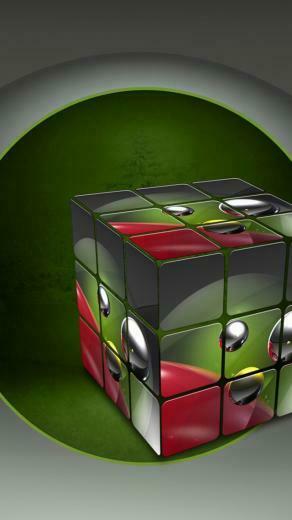 Personalized Rubiks Cube iPhone 5s Wallpaper