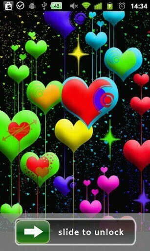 Bigger 3d Love Lock Screen Wallpaper For Android Screenshot