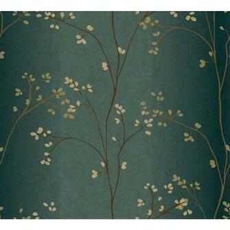 Bronze Metallic And Powder Green Wallpaper York Wallcoverings Wall