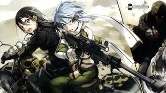 Death Gun Sinon Kirito Wallpaper HD