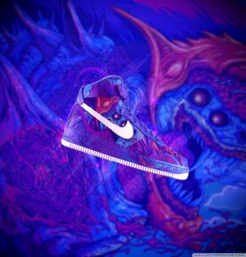 Purple Blue Nike Wallpaper On