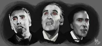 Christopher Lee Studies By Mattdemino