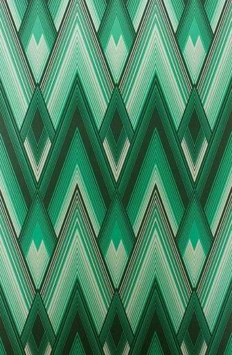 Astoria Wallpaper In Green Color By Osborne Little Art