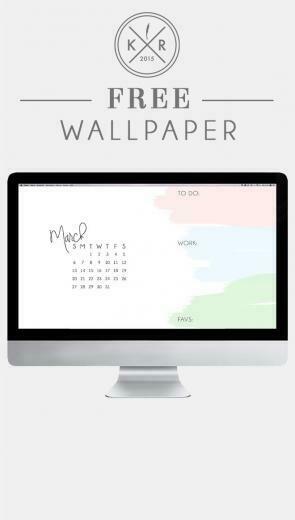 White And Pink Blue Green Watercolor Calendar Organizational