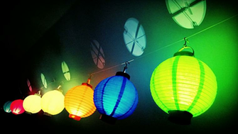 Neon Paper Lantern Wallpaper By Indigonation