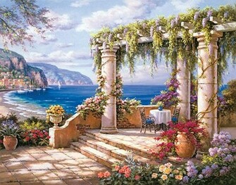 Floral Patio Ii Mural