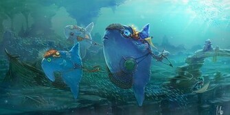 Fantasy Sea Monster Wallpaper