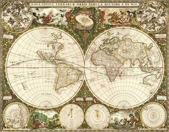 Vintage World Map Wallpaper
