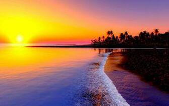 Tropical Sunset Wallpaper