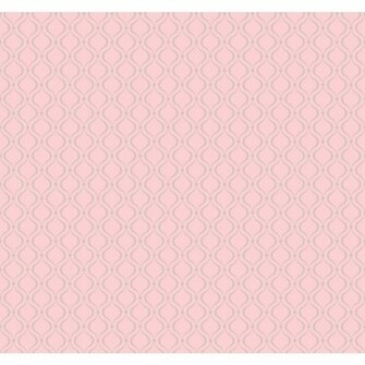 Soft Pink Glitter Trellis Wallpaper
