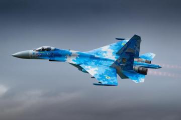 Blue Camouflage Sukhoi Su Soviet Origin Twin Engine