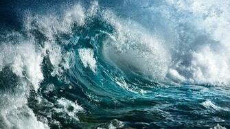 Sea Ocean Dark Waves Blue Nature Computer Wallpaper