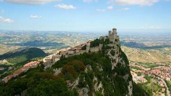 Landscape Fortress Birds Eye Cliff Guaita