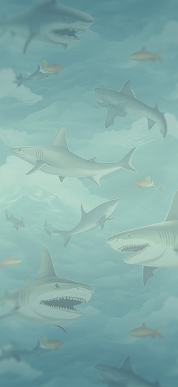 Sharks Pattern In The Sky Wallpaper
