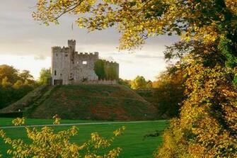 World Famous Places Wallpaper Cardiff Castle Wales United
