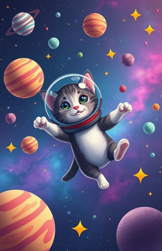 Space Cat Wallpaper