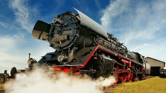 Steamy Locomotive Wallpaper