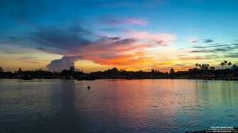 Epcot Sunset Wallpaper Background Kicking Designs