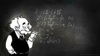 Albert Einstein Cartoon Exclusive HD Wallpaper