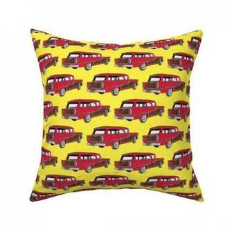 Red Edsel Bermuda On Yellow Catalan By Edsel2084