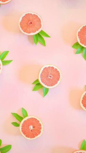 Grapefruit Pattern iPhone Wallpaper In