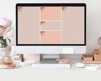 Rose Gold Desktop Wallpaper