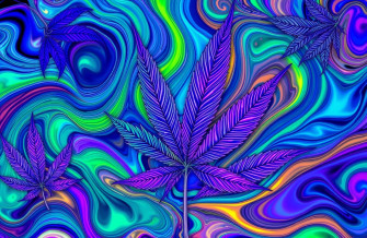 Psychedelic Weed Wallpaper