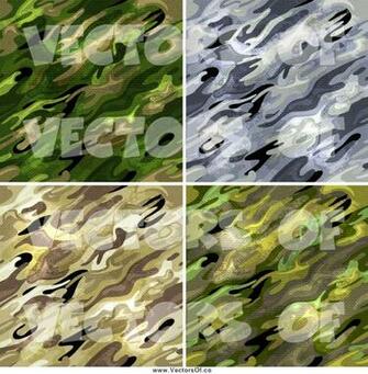 Vector Of Seamless Green Gray And Tan Military Camouflage Background