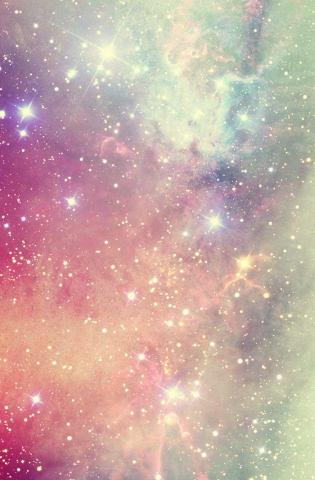 Pastel Galaxy Background Portrait HD