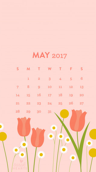 May Calendar Wallpaper Sarah Hearts