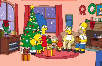 Simpsons Christmas Wallpaper