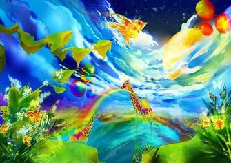 Wallpaper Here You Can See Colorful Day Dream Digital Art