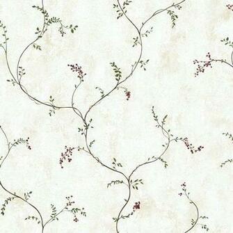 York Wallcoverings Cb5650 Country Book Small Vine With Berries
