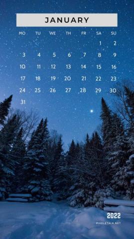 January Calendar iPhone Background Net