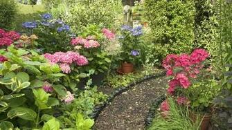 Garden England Summer Norfolk Wallpaper