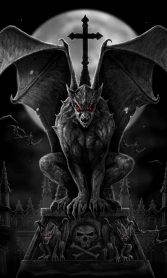 Caption The Dark Devil In Mystical Ambiance Wallpaper