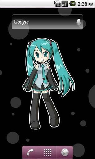 Hatsune Miku Live Wallpaper Use Home Menu