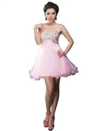 Myfashionten Cute Strapless Short Prom Dresses Under Dollars
