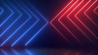 Blue And Red Neon Lines Live Wallpaper Wallpaperwaifu