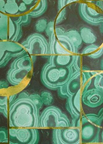 Glam Rock Malachite Contemporary Wallpaper By Phyllis Morris