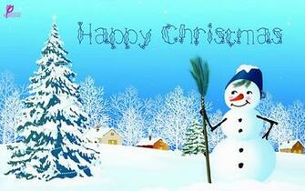 Christmas Wishes With Snowman Greetings HD Wallpaper For