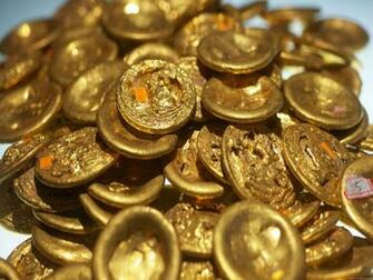 Chinese Gold Coins Wallpaper iPad Background