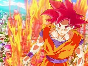 Super Wallpaper Songoku In Saiyan God Transformation HD