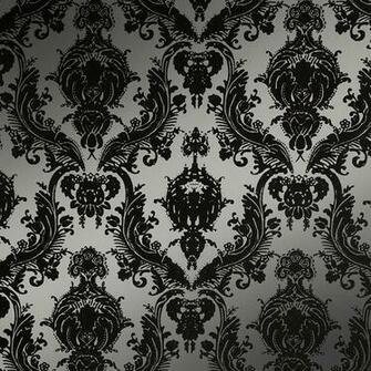 Damsel Damask Temporary Wallpaper Metallic Silver Peel